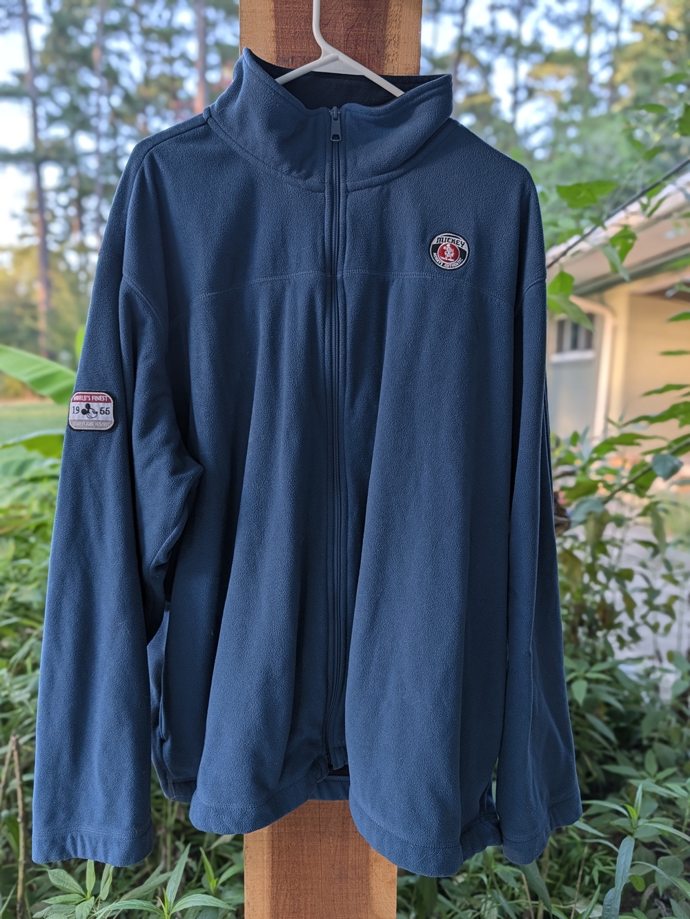 Disney Men's Full-Zip Fleece Jacket - Blue